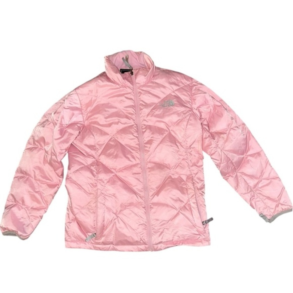 The North Face 550 Pink Puffer Jacket with feather down Girls XL   WOMENS XS